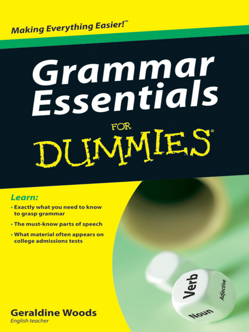 Title details for Grammar Essentials For Dummies by Geraldine Woods - Wait list